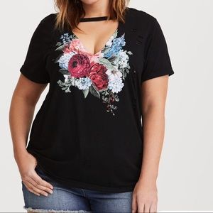 Torrid destroyed tee